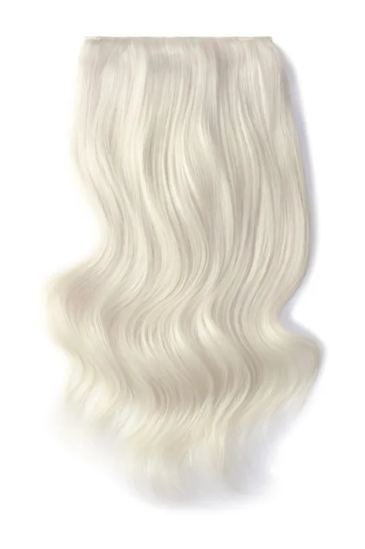 Double Wefted Full Head Remy Clip in Human Hair Extensions - Ice Blonde sold by Cliphair