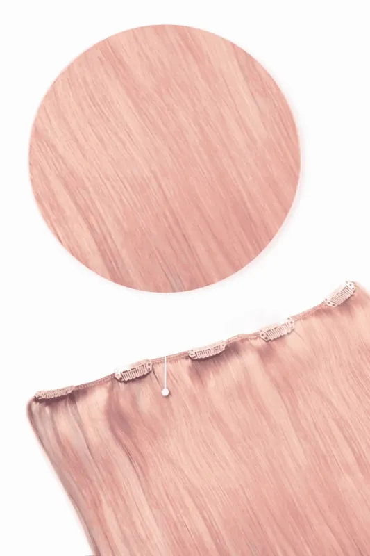 Pastel Pink One Piece Clip In Hair Extensions (Top-Up) sold by Cliphair