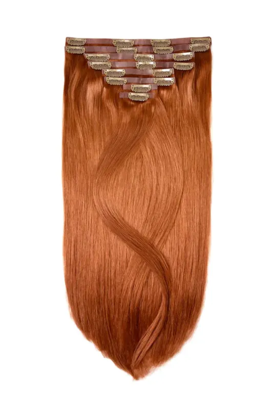 Cowgirl Copper (#350/33) Double Drawn Seamless Clip In Hair Extensions sold by Cliphair