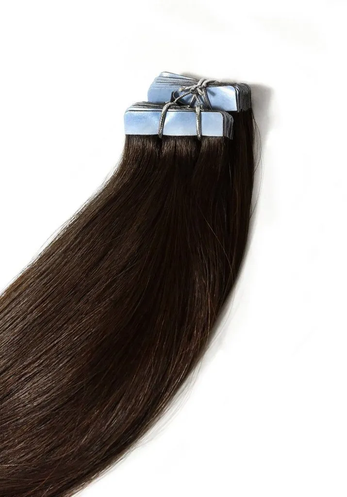 Dark Brown (#3) Tape In Hair Extensions sold by Cliphair product image thumbnail 2