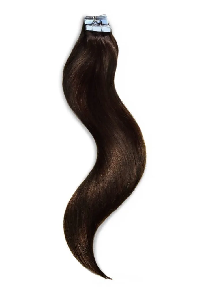 Dark Brown (#3) Tape In Hair Extensions sold by Cliphair