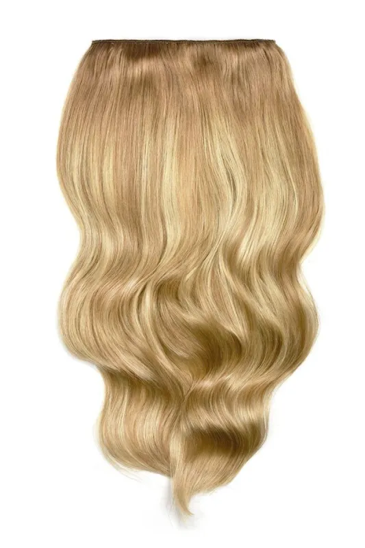 Double Wefted Full Head Biscuit Blondey Balayage Clip in Hair Extensions sold by Cliphair