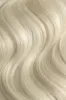 Double Wefted Full Head Remy Clip in Human Hair Extensions - Platinum BlondeMe sold by Cliphair