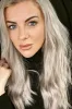 Double Wefted Full Head Remy Clip in Human Hair Extensions - Silver Sand (#SS) sold by Cliphair