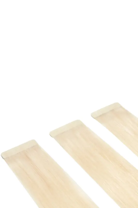 Remy Royale Double Drawn Tape Hair Extensions - Bleach Blonde (#613) sold by Cliphair