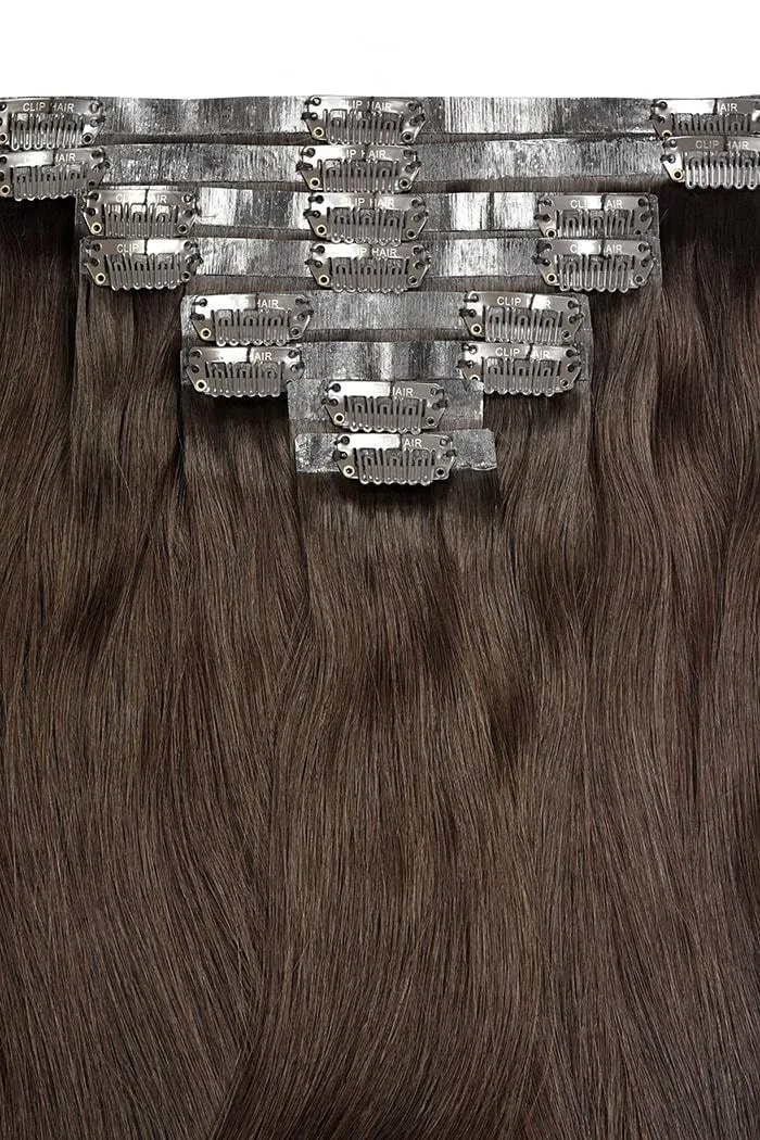 Medium Brown (#4) Double Drawn Seamless Clip In Hair Extensions sold by Cliphair product image thumbnail 3