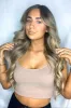 Double Wefted Full Head Remy Clip in Human Hair Extensions - Biscuit Blondey (#18/613) sold by Cliphair