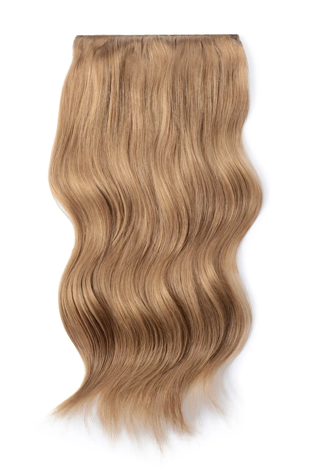 Double Wefted Full Head Remy Clip in Human Hair Extensions - Lightest Brown (#18) sold by Cliphair