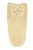 Full Head Remy Clip in Human Hair Extensions - Bleach Blonde (#613) sold by Cliphair