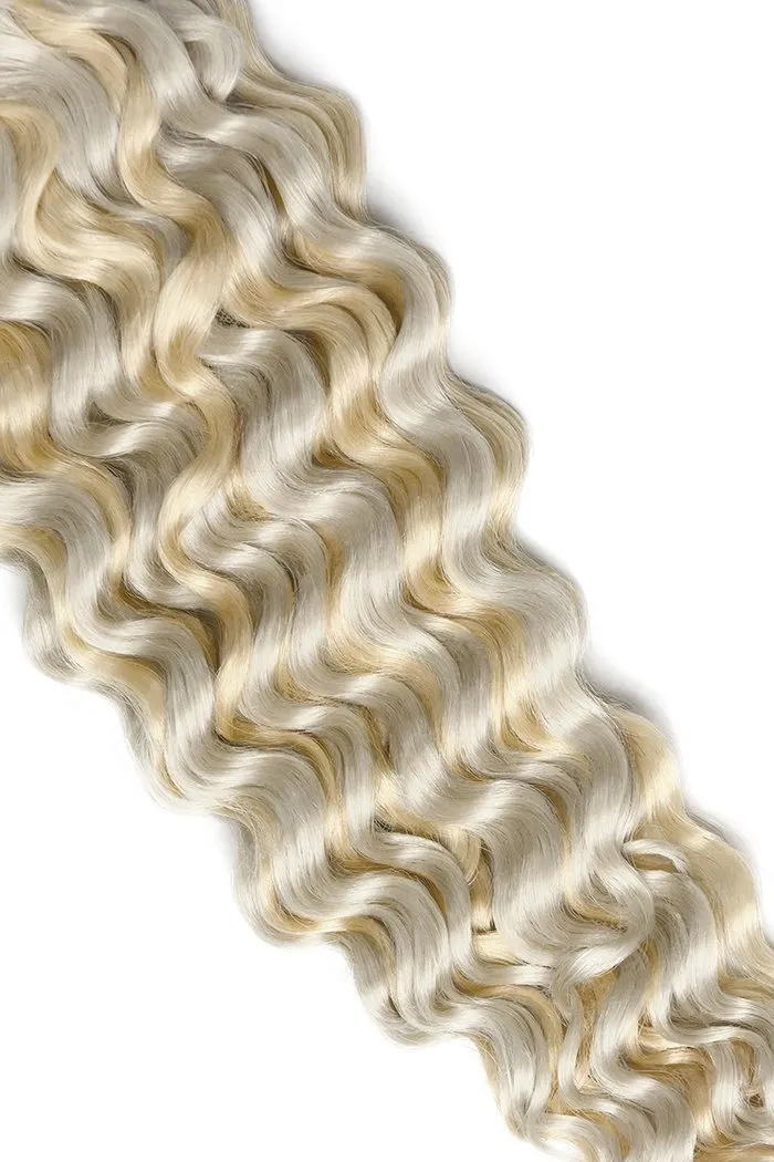 Curly Full Head Remy Clip in Human Hair Extensions - #60/SS sold by Cliphair product image thumbnail 2