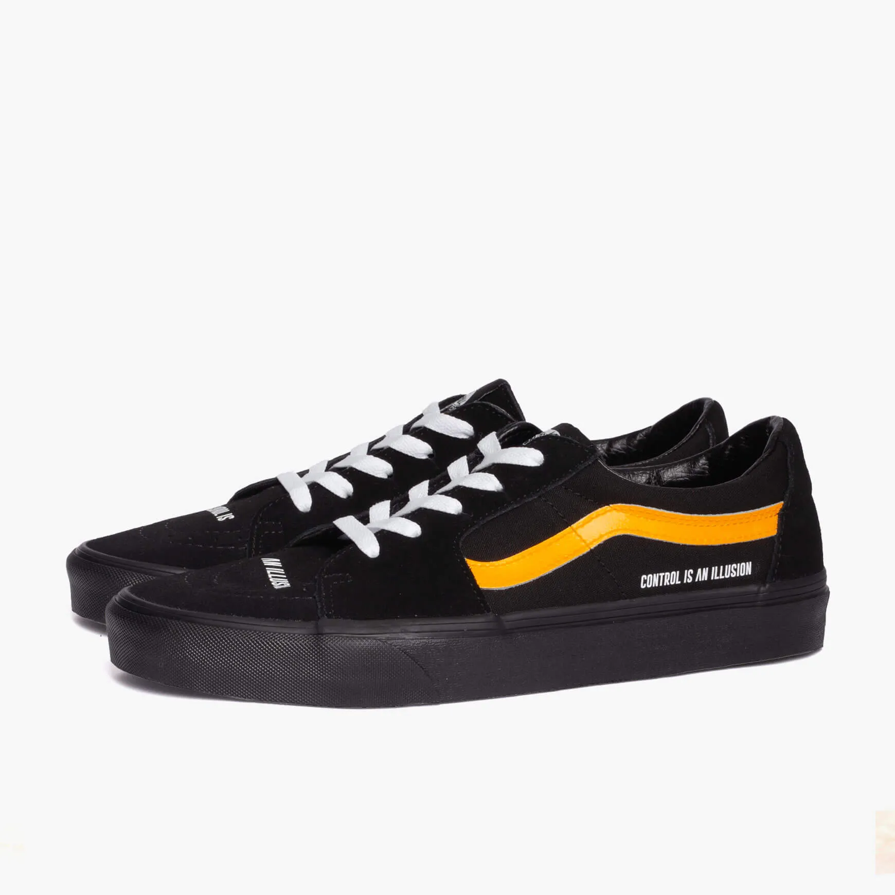 Vans SK8-Low "Control is an Illusion" Black Custom sold by Coutie product image thumbnail 5