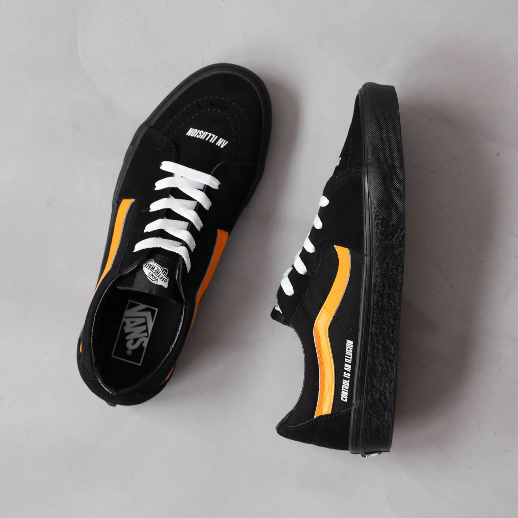 Vans SK8-Low "Control is an Illusion" Black Custom sold by Coutie product image thumbnail 2