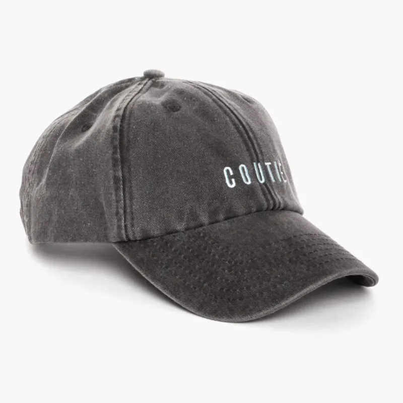 Logo Dad Cap Washed Black sold by Coutie