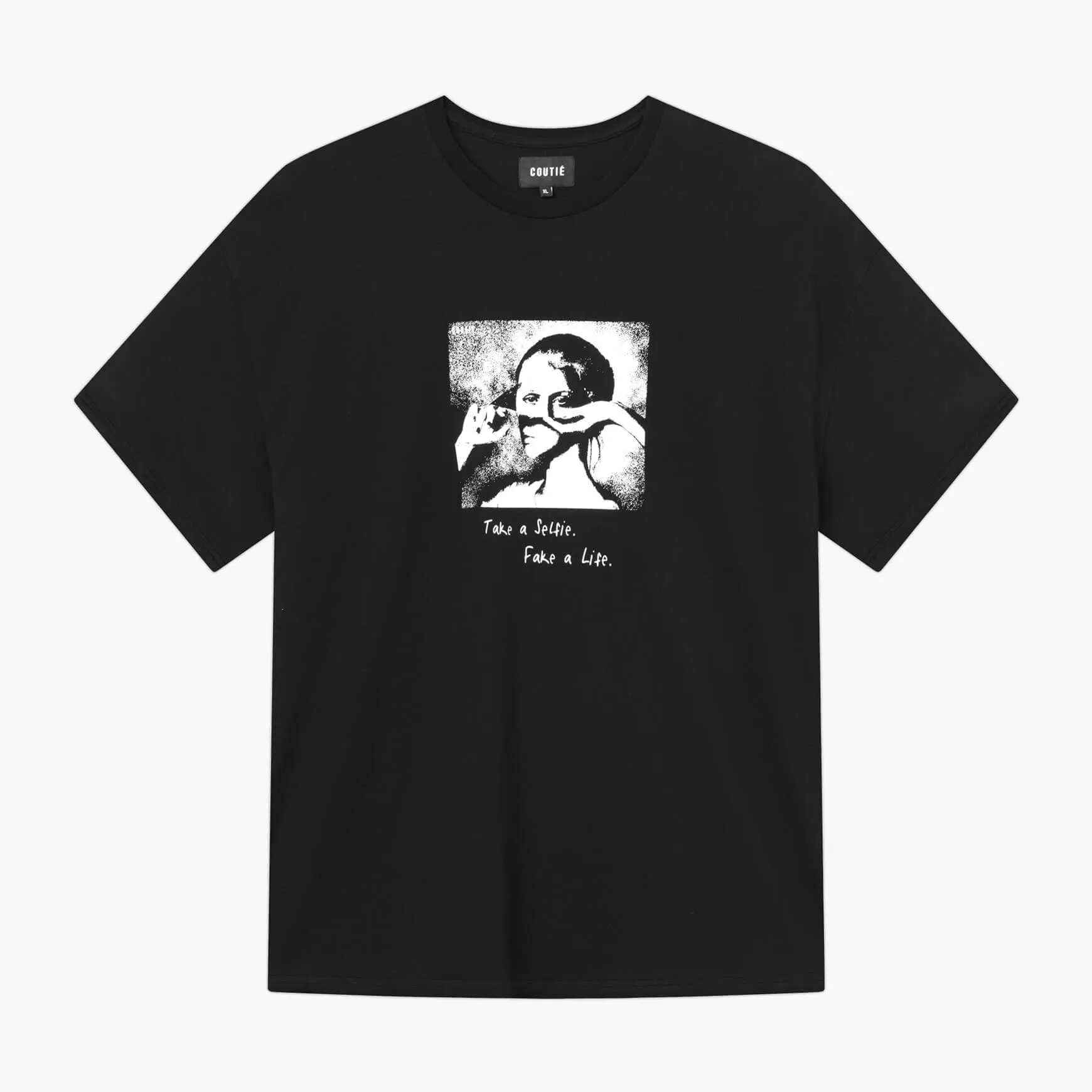 Selfie T-Shirt Black sold by Coutie