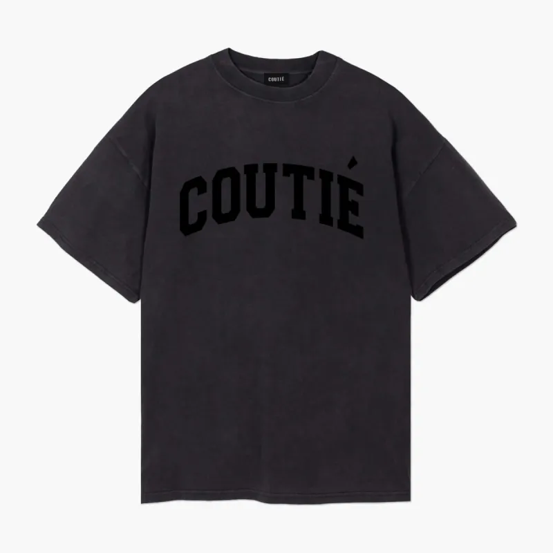 College Logo T-Shirt Black Wash sold by Coutie