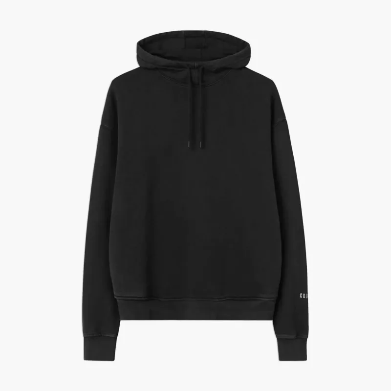 High Neck Hoodie Washed Black sold by Coutie