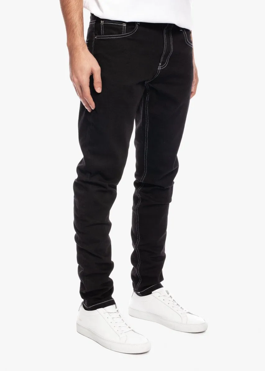 Tapered Denim Black / Contrast Stitch sold by Coutie product image thumbnail 4