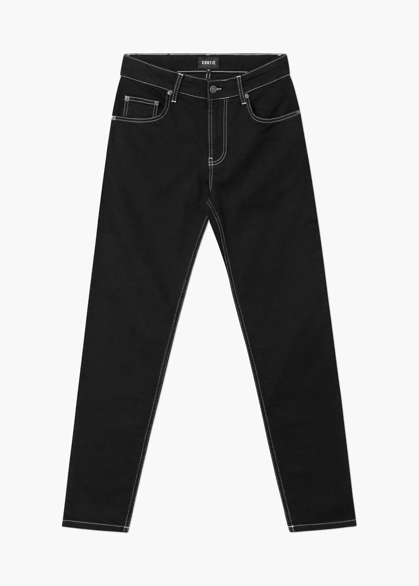 Tapered Denim Black / Contrast Stitch sold by Coutie