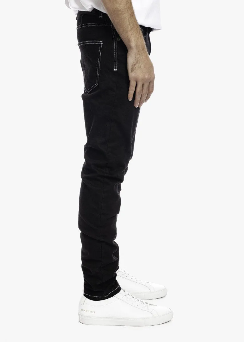 Tapered Denim Black / Contrast Stitch sold by Coutie product image thumbnail 3