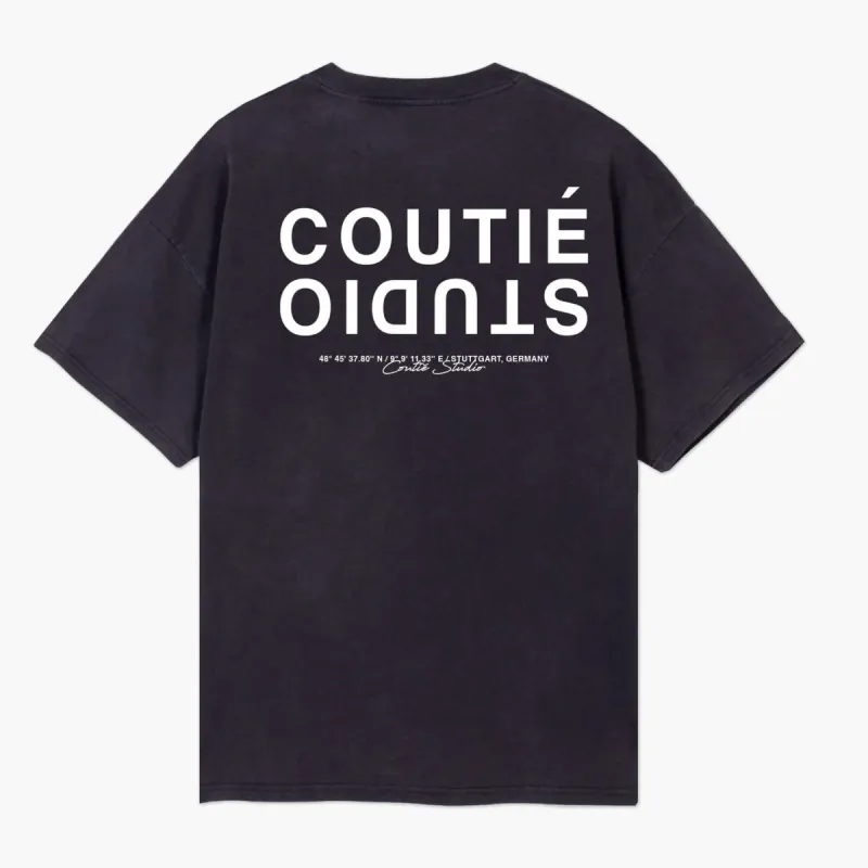Studio Logo T-Shirt Black Wash sold by Coutie