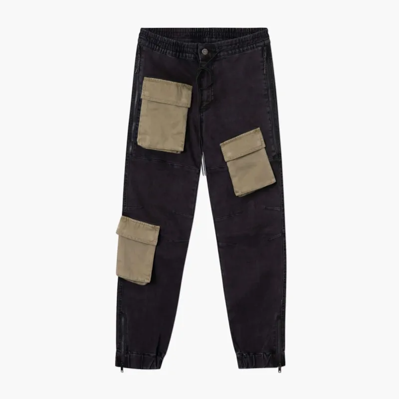 Tactical Track Hybrid Jogger Black/Olive sold by Coutie