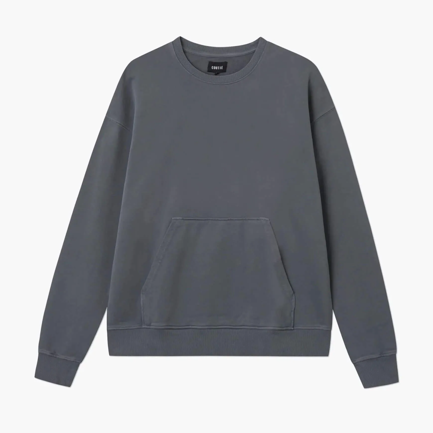 410GSM Crew Neck Sweatshirt Grey Wash sold by Coutie