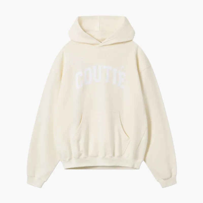 College Logo Hoodie Creme sold by Coutie
