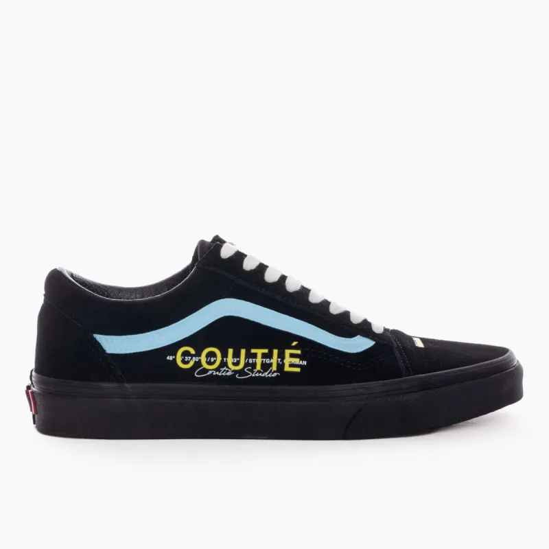 Vans Old Skool "Coutié Studio" Custom Powder Blue / Black sold by Coutie