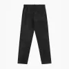 Pleated Canvas Pant Black sold by Coutie