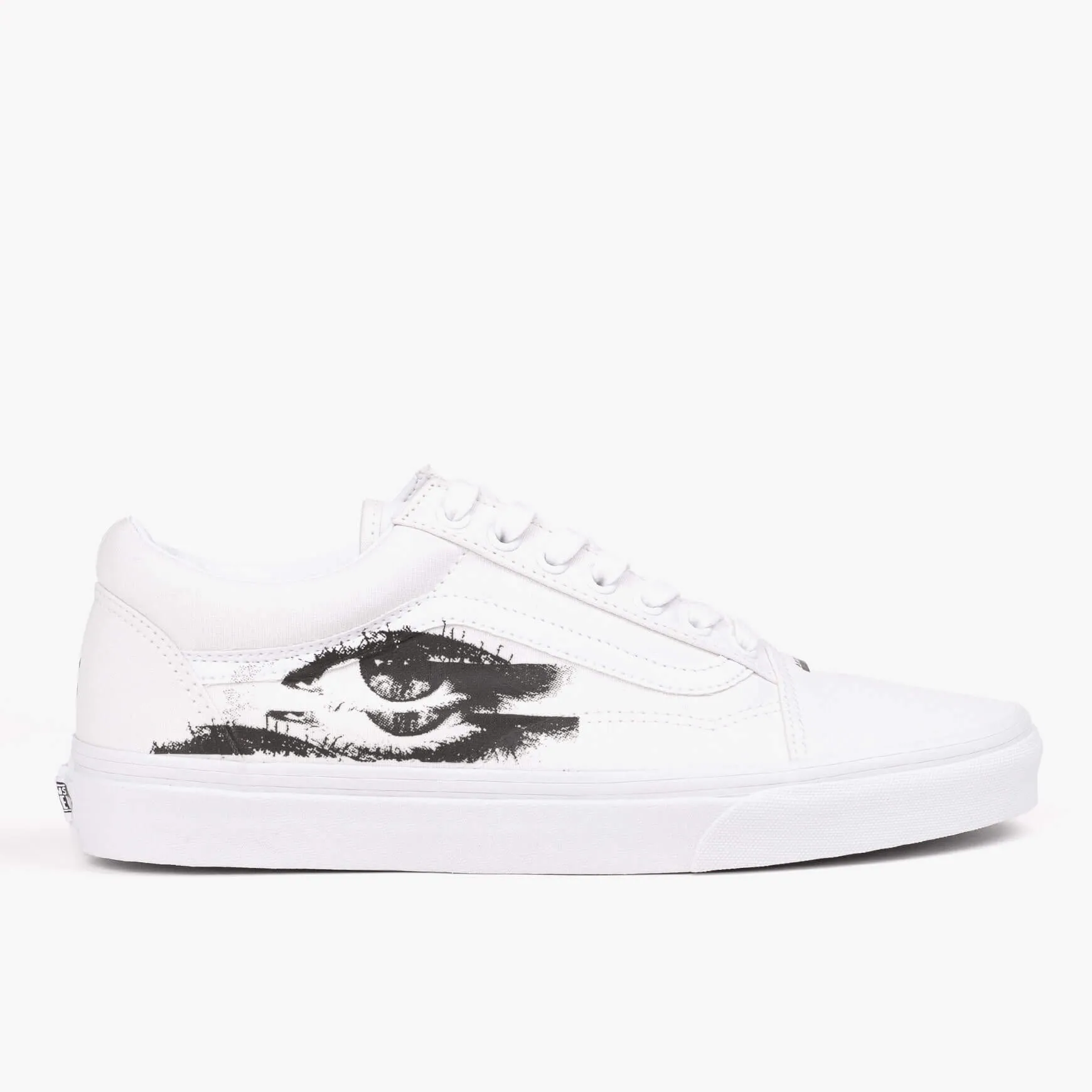 Vans Old Skool "In Another's Eyes" White Custom sold by Coutie