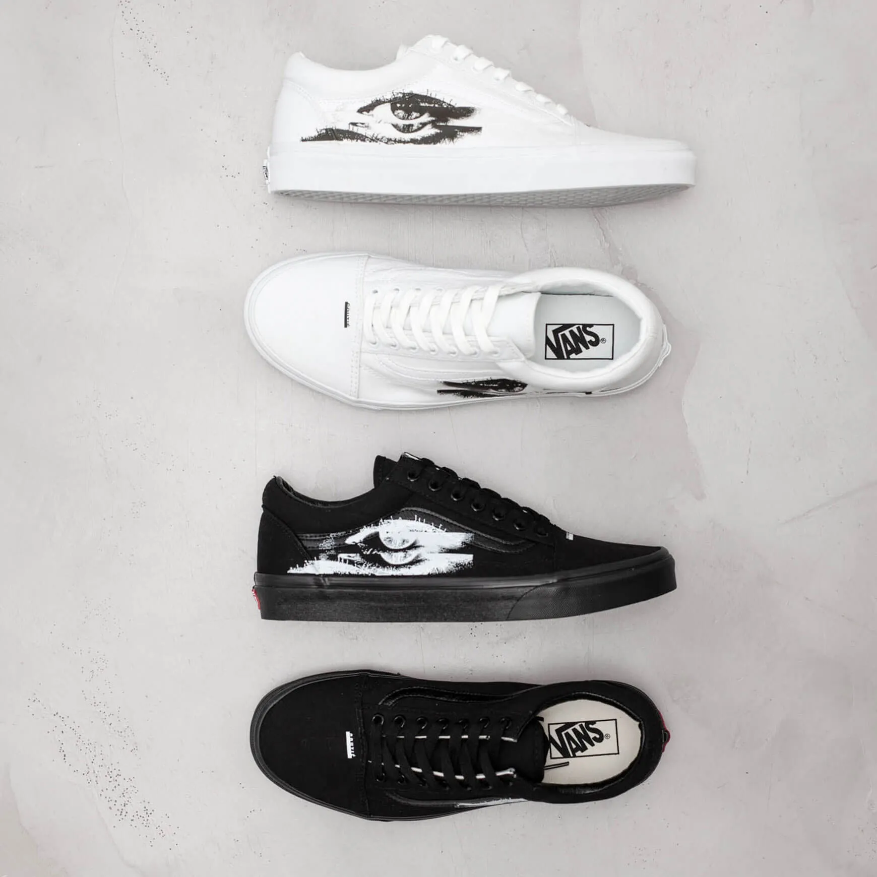 Vans Old Skool "In Another's Eyes" Black Custom sold by Coutie product image thumbnail 2