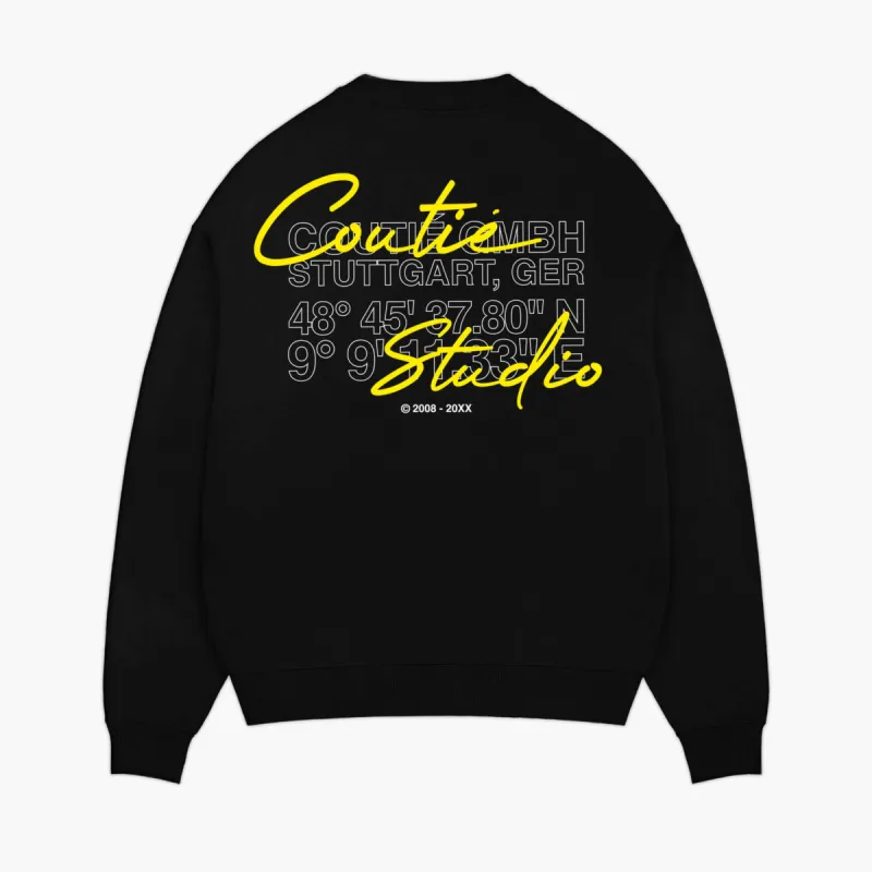 Cursiv Logo Sweatshirt Black sold by Coutie