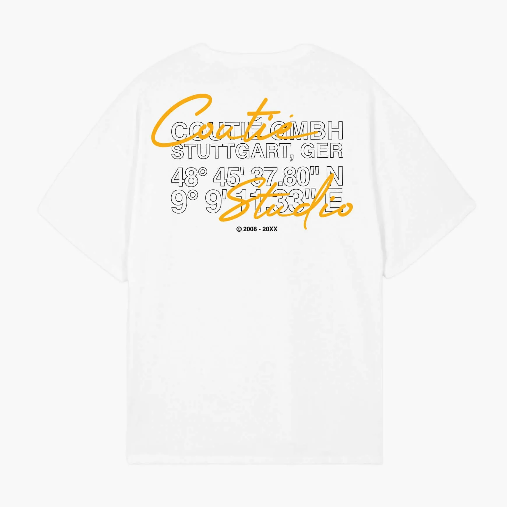 Cursiv Logo T-Shirt White sold by Coutie