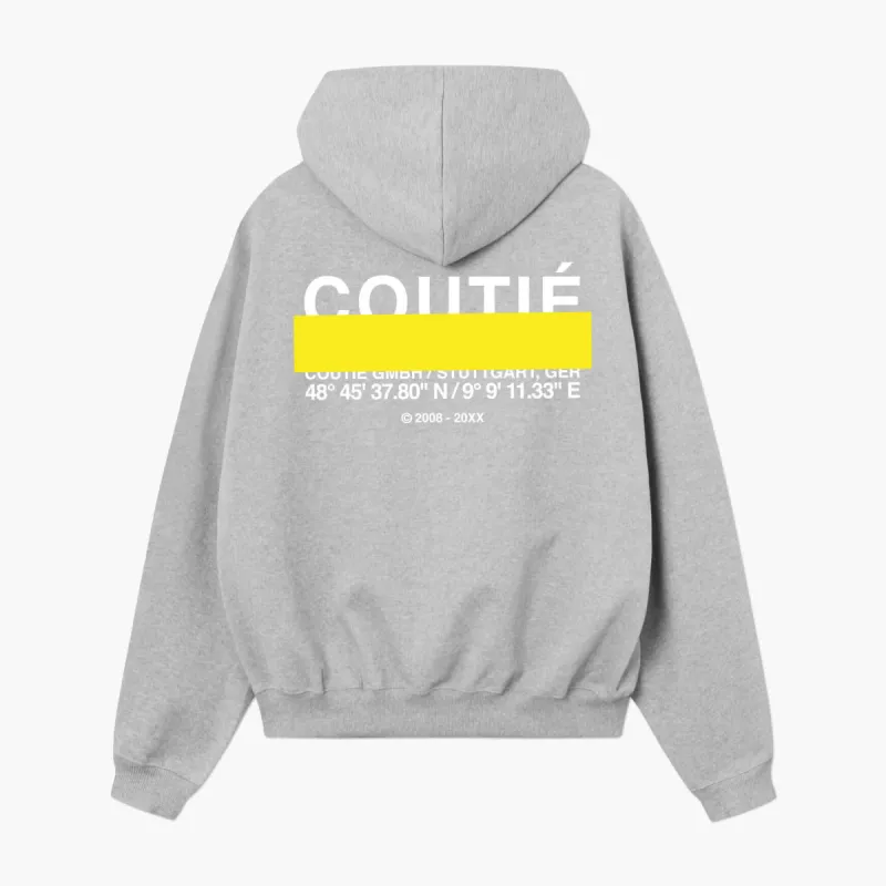 Stripe Logo Hoodie Grey Melange sold by Coutie