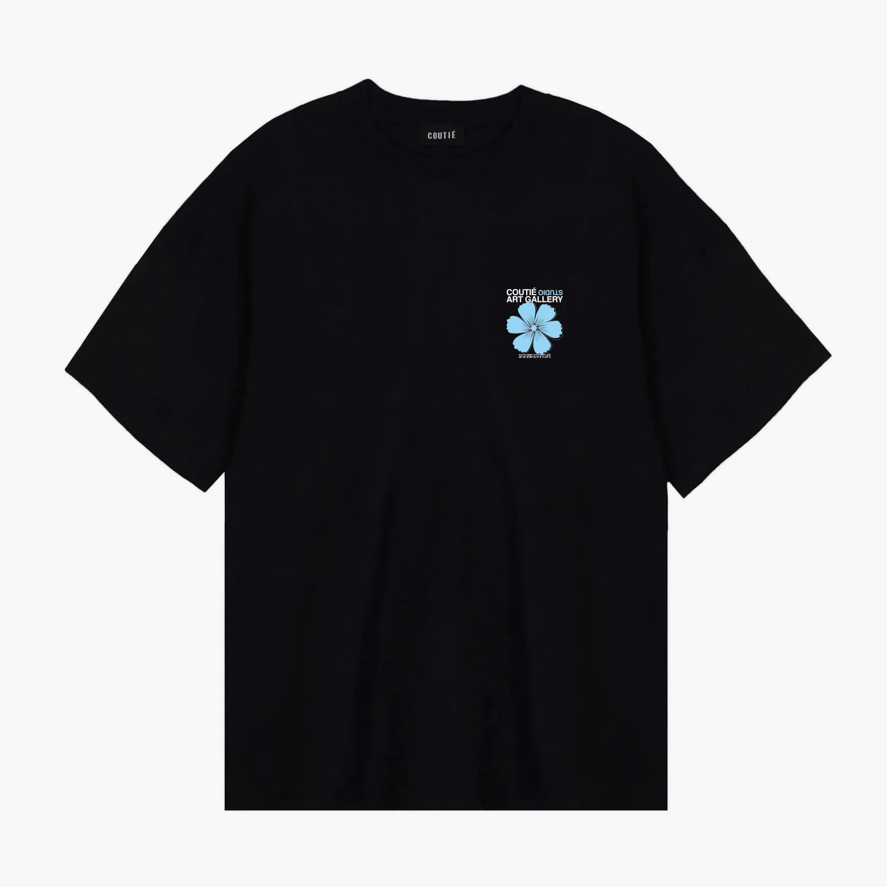 Art Gallery Flower T-Shirt Blue/Black sold by Coutie product image thumbnail 2