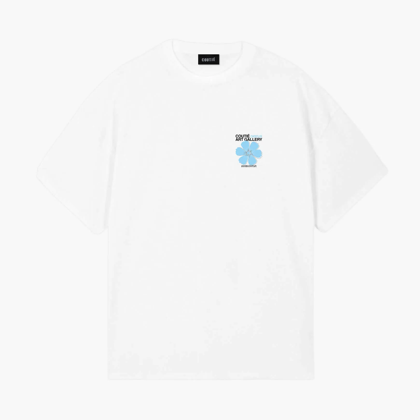 Art Gallery Flower T-Shirt Blue/White sold by Coutie product image thumbnail 2