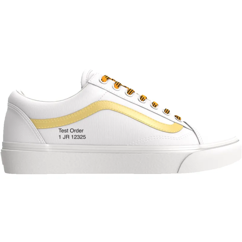 Vans Old Skool "Custom Made" White Custom sold by Coutie