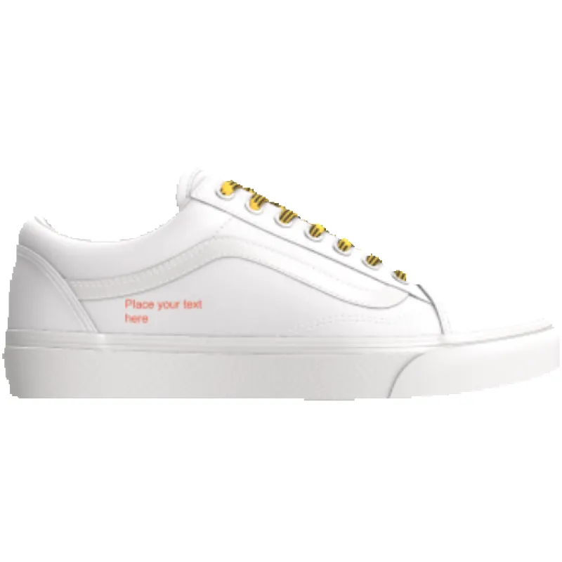 Vans Old Skool "Custom Made" White Custom sold by Coutie