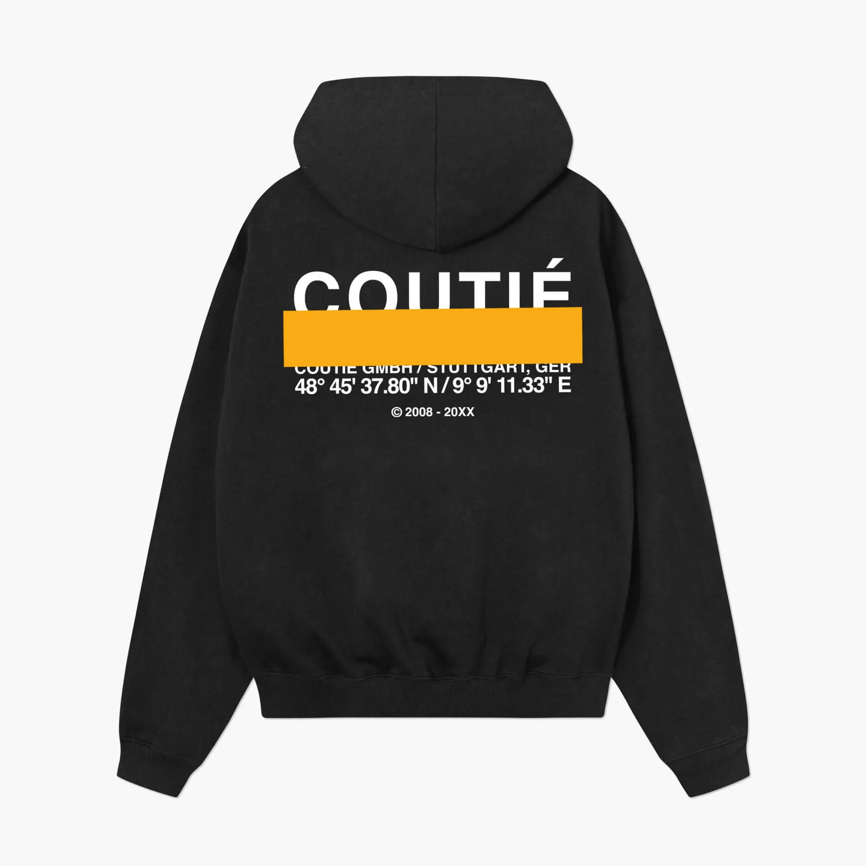 Studio Stripe Logo Hoodie Black Wash sold by Coutie