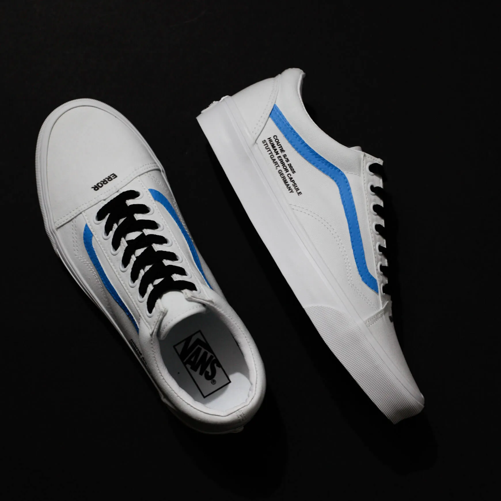 Vans Old Skool "Human Error" Blue Custom sold by Coutie product image thumbnail 3