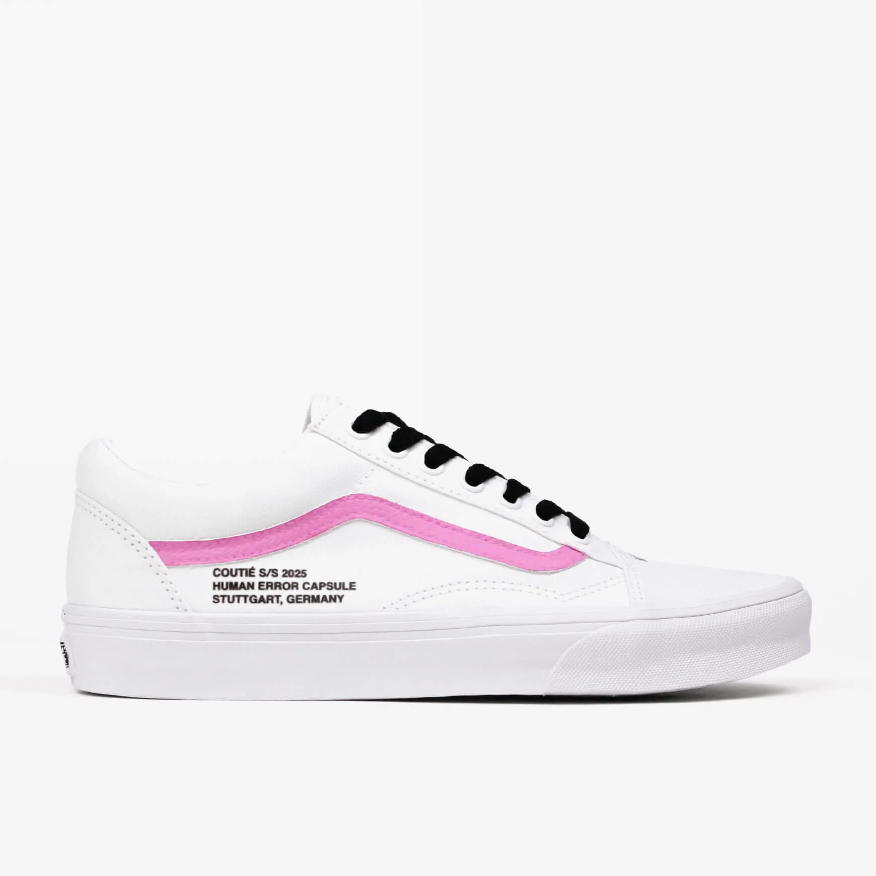 Vans Old Skool "Human Error" Magenta Custom sold by Coutie