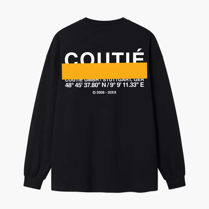 Studio Stripe Logo Longsleeve Black sold by Coutie