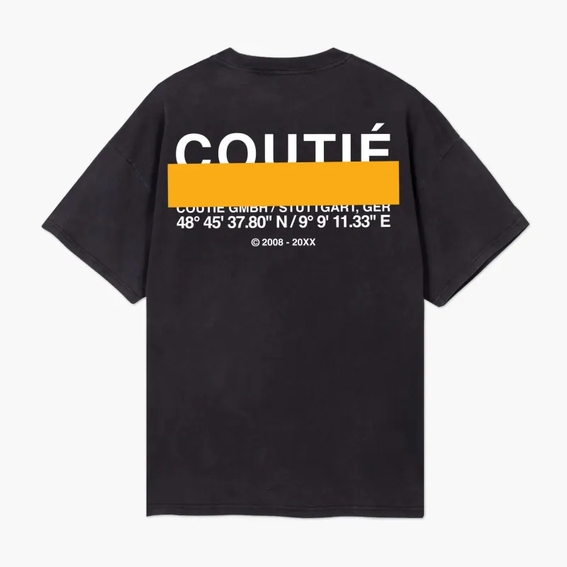 Studio Stripe Logo T-Shirt Black Wash sold by Coutie