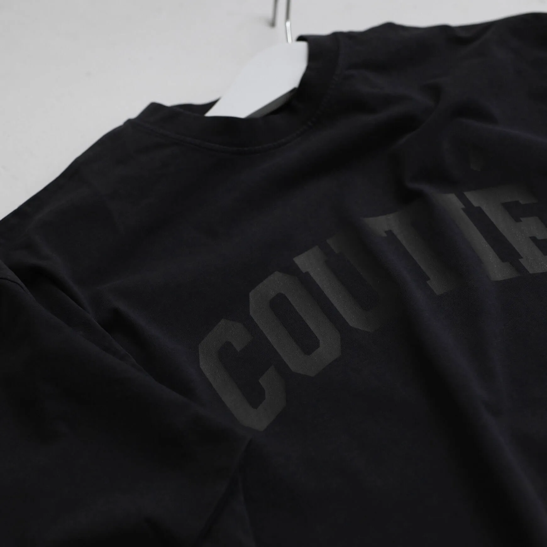 College Logo Longsleeve Black Wash sold by Coutie product image thumbnail 3