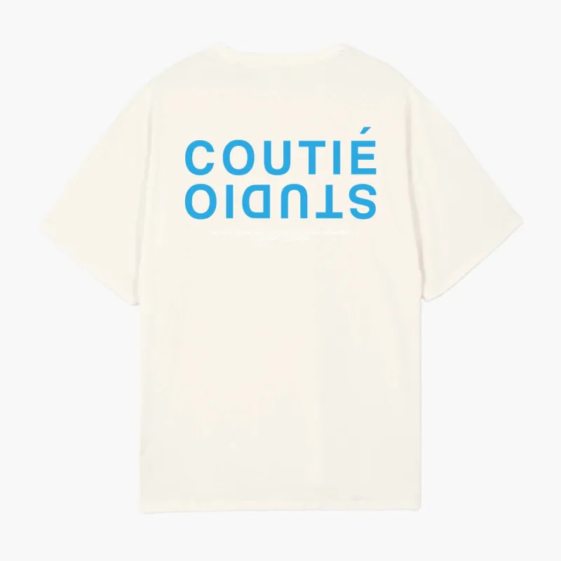 Studio Logo T-Shirt Creme sold by Coutie
