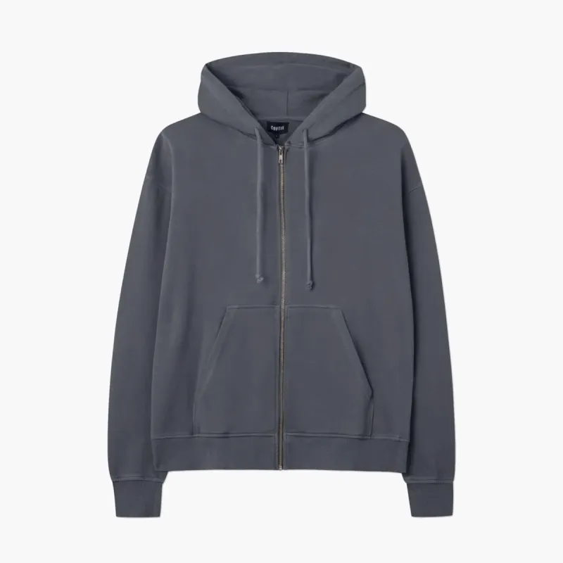 410GSM Zipped Hoodie Grey Wash sold by Coutie