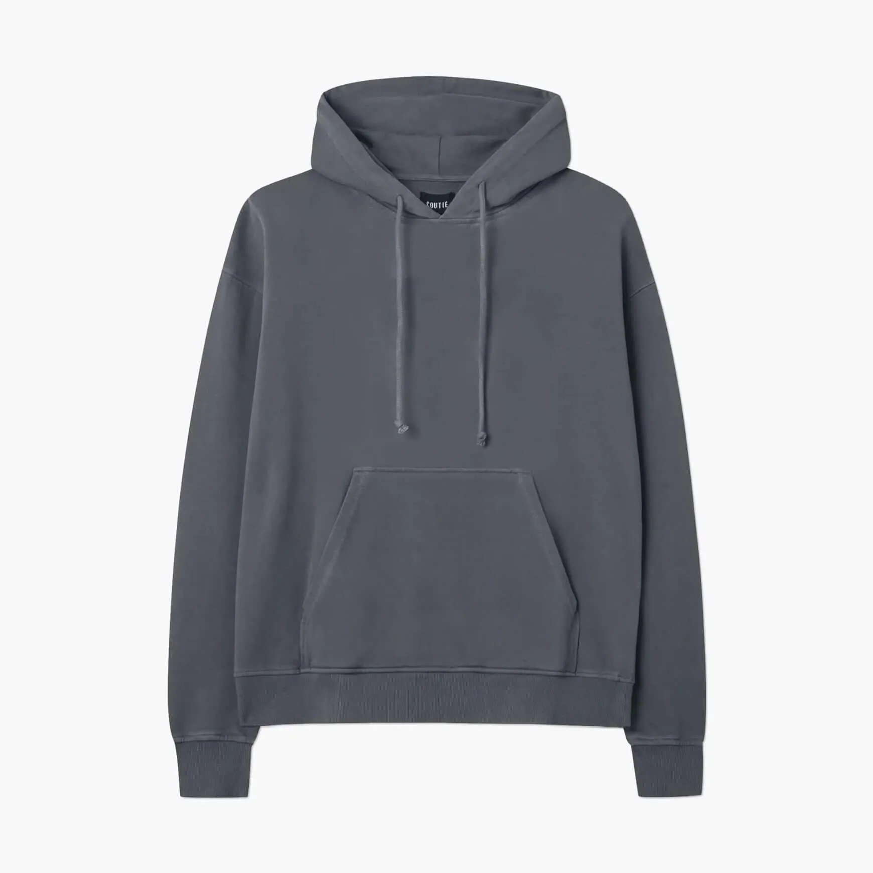 410GSM Hooded Sweatshirt Grey Wash sold by Coutie