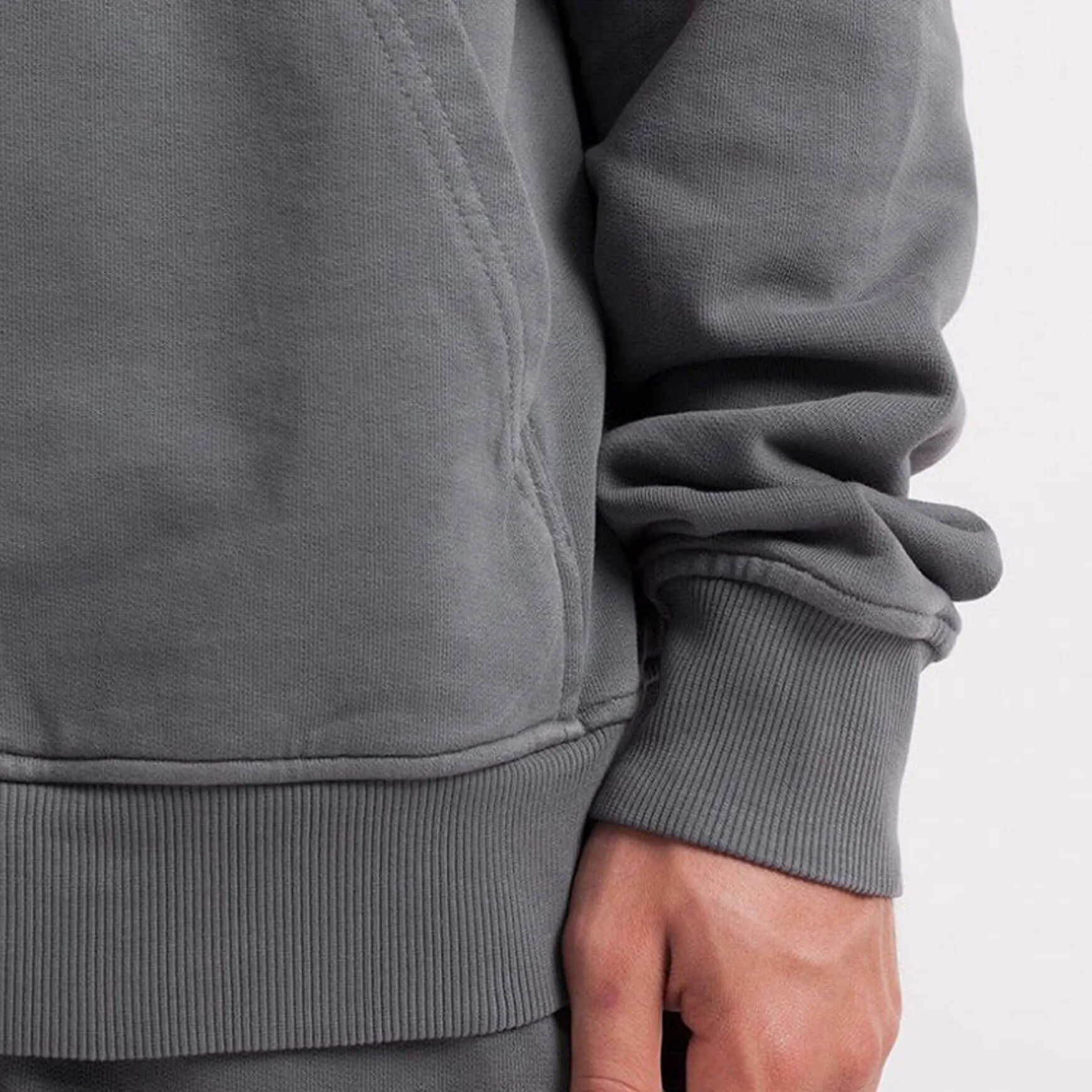 410GSM Hooded Sweatshirt Grey Wash sold by Coutie product image thumbnail 5