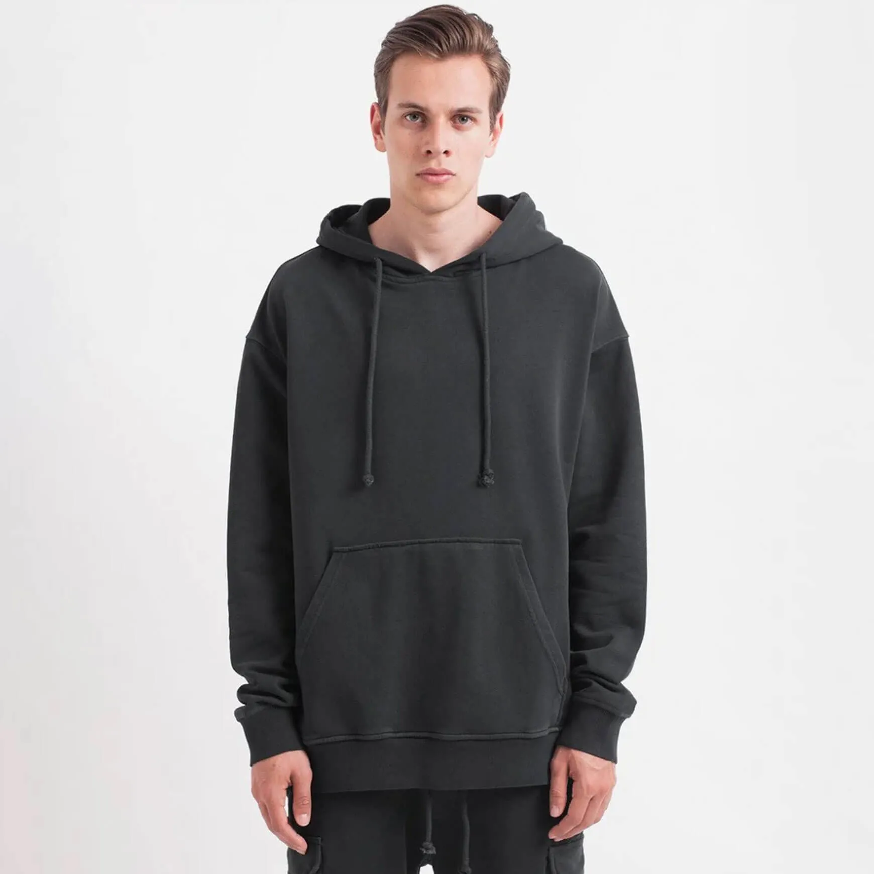 410GSM Hooded Sweatshirt Black Wash sold by Coutie product image thumbnail 3