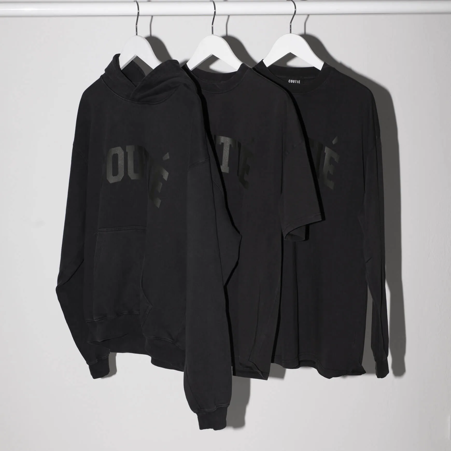 College Logo Hoodie Black Wash sold by Coutie product image thumbnail 3